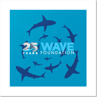 WAVE Foundation 25th Anniversary with Sharks Posters and Art